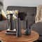CosmoLiving by Cosmopolitan Set of 3 Dark Gray Ceramic Modern Vase, 12", 13", 11"